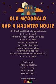 Fun Halloween Song For Kids Old Macdonald Had A Haunted House Halloween Preschool Halloween Songs Kids Songs