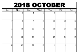 Pin On October 2018 Calendar