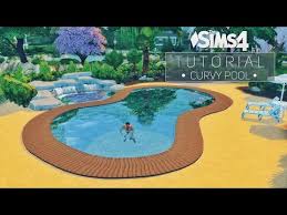 Curvy Pool Base Game Debug Nocc The Sims 4 Youtube Sims 4 Pool Sims