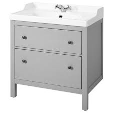 Hemnes Rattviken Sink Cabinet With 2 Drawers Gray 32 1 4x19 1 4x35 Ikea In 2020 Ikea Sink Cabinet Ikea Sinks Hemnes