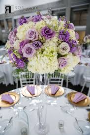 Tall Centerpiece Gold Charger Glass Vase Stunning Elegant Purple Lav Lavender Wedding Theme Wedding Centerpieces Wedding Decorations Elegant Purple