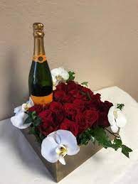 Send champagne and flowers ireland. Beautiful Roses And Champagne In Westlake Village Ca Westlake Village Garden Florist