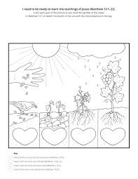 Coloring pages are a great way to end a sunday school lesson. The Parable Of The Sower