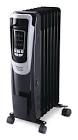 Oil Filled Portable Radiator Heater w/Wheels, Thermostat & Remote Control, 1500W, Black Noma