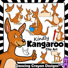 Kangaroo Clip Art With Signs A Huge Range Of Kangaroo Clip Art In A Fun Cartoon Style Perfect For Your Australian A Kangaroo Art Cartoon Styles Joey Kangaroo