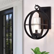 Breakwater Bay Vaughan Black Outdoor Wall Lantern Reviews Wayfair