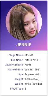Blackpink Kim Jennie Kpop Profile Blackpink Kpop Profiles Kim Jennie