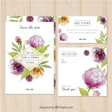 Flower frame flower art watercolor flower background flower backgrounds flower baby shower invites watercolor flower invitation wedding congratulations card ilustration art free invitation template for a birthday party, wedding, bridal shower, baby shower. Watercolor Wedding Invitation With Flowers Free Vectors Ui Download