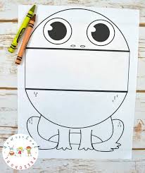 Part of the sweet cutie pie. Surprise Big Mouth Frog Printable Coloring Page For Kids