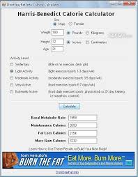 A biometric study of basal metabolism in man. Download Harris Benedict Calorie Calculator 1 0 0