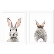 This is an embroidery file, it is digital file. East Urban Home Bunny Face 2 Piece Graphic Art Print Set Reviews Wayfair