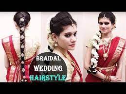 Indian Bridal Hairstyles Wedding Hairstyles Step By Step Bridal Bun And Bridal Plait Ha Bridal Hair Buns Bridal Hairstyle Indian Wedding Wedding Hairstyles