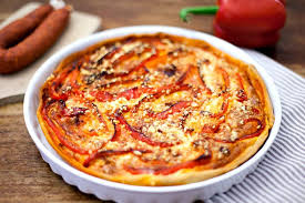 Quiche Poivrons Et Chorizo Au Thermomix Recette Quiche Poivron Recette Quiche Quiche