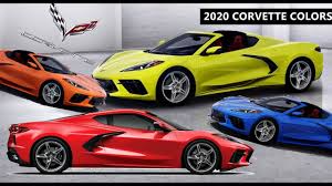 2020 Corvette Stingray C8 All Colors