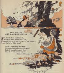The Kitten And Falling Leaves Illustrated By Helen Chamberlin Kids Poems Illustration Childrens Poems