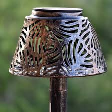 Nachdem der garten winterfest gemacht ist, hat man nun wieder etwas mehr zeit für gestalterische. Led Solar Lampe Garten Weg Steck Tisch Leuchte Terrassen Beleuchtung Hof Erdspiess Kupfer Globo 33002
