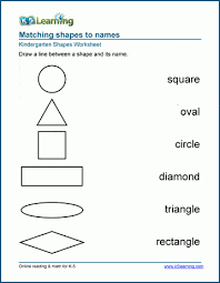 Free interactive exercises to practice online or download as pdf to print. Names Of Shapes Worksheets For Preschool And Kindergarten K5 Learning