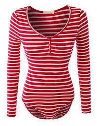 Black And White Striped Bodysuit Outfits Red And White Striped Bodysuit Clothes Striped Bodysuit Long Sleeve Bodysuit