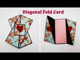 Handmade birthday gift box | diy chocolate gift box. Diagonal Fold Card Tutorial Card For Scrapbook Explosion Box Handmade Card Youtube Cards Handmade Scrapbook Explosion Scrapbook Explosion Box