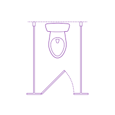 This depth is typically 1600mm. Bathroom Stalls Dimensions Drawings Dimensions Com