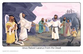 God answers prayers in his own way and time which is clearly demonstrated in the bible story where jesus performs a miracle as he raises lazarus from. Jesus Raised Lazarus From The Dead Teaching Picture 11x17 On Ssz