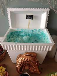 Fishing Theme Baby Shower Punch Served In A Styrofoam Cooler Sprite Blue Hawaiian Punch A Fishing Baby Shower Theme Baby Shower Punch Ocean Baby Shower Theme