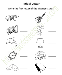 Help your child get a head start on beginning reading with this colorful worksheet all about the letter a. Course English Preschool Topic Initial Sound Worksheets Write
