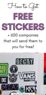 How do i get free stickers? 600 Legit Companies That Mail Free Stickers In 2021 Free Stickers Free Stuff By Mail Get Free Stuff