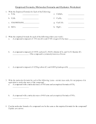 13 Best Images Of Ap Chemistry Empirical Formula Worksheet Molecular And Empirical Formula Ap Chemistry Chemistry Worksheets Chemistry