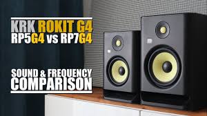 Review by paul vnuk jr. Krk Rokit 5 Rp5g4 Vs Krk Rokit 7 Rp7g4 Sound Frequency Comparison Youtube