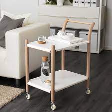 With extra storage underneath and legs on wheels, tingby side table serves you with what you want, where you want it. Ikea Ps 2017 Side Table On Castors Beech White 69x40 Cm Ikea