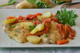 Adagiate i filetti sulla teglia e distribuite su ciascuno una parte della panatura in modo tale che il lato della. Filetti Di Orata Gratinati Al Forno Con Patate E Peperoni