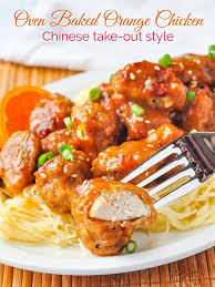Orange Chicken Chinese Takeout Style Quick Easy Baked Not Fried Recipe In 2020 Orange Chicken Baked Orange Chicken Chicken