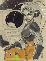 Hera Syndulla And Chopper From Star Wars Rebels By Hodges Art Star Wars Drawings Star Wars Art Star Wars Artwork