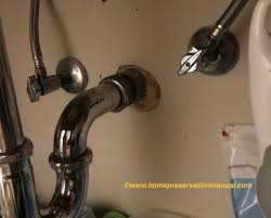 Loose and leaking plastic bathroom sink drain repair. Fittings Fixtures Home Preservation Manual