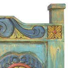The headboard design and style is one consideration when choosing a bed. Carved Painted Wood Headboard Queen And King