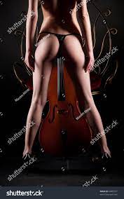 Necked Girl Cello Studio Isolated Shot Stock Photo 62855317 | Shutterstock