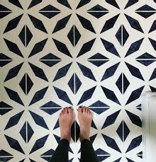 Black And White Linoleum How To Paint Linoleum Floors Diy Stenciled Pattern Floors Project Whim Linoleum Flooring Painting Linoleum Floors Diy Painted Floors
