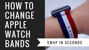 It's easy to remove an apple watch band and replace it. How To Change Apple Watch Bands Youtube