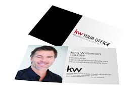 Free keller williams business card templates. Black Geometric W Photo Kw Business Card Agentstore Com