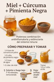 El poder dorado: cúrcuma, miel y pimienta para cuidar tu salud  #culturaensalud ... La mezcla de cúrcuma con miel y pimienta negra: un  potente remedio natural para tu salud. (Principales Ingredientes de
