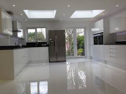Using High Gloss Tiles For Kitchen Is Good Kitchen Floor Tile Kitchen Flooring Grey Tile Kitchen Floor