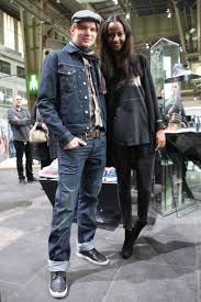 Sara Nuru Und Tobias Schenke At Creative Recreation Booth At Bread Butter Creative Recreation Denim Jacket Fashion