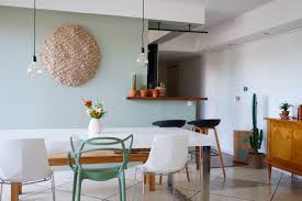Avant Apres Mon Mur Et Mon Sejour Changent De Couleur Decoration Salle A Manger Salle A Manger Verte Idee Peinture Salon
