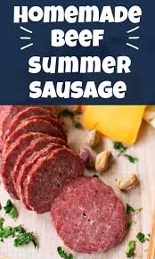 Comprehensive nutrition resource for beef summer sausage. Homemade Beef Summer Sausage Summer Sausage Recipes Beef Sausage Recipes Homemade Sausage Recipes