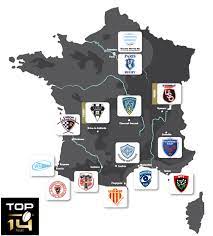Retrouvez les résultats, le calendrier, les fiches joueurs, des interviews exclusives, et suivez les matchs en direct. France Map Of Rugby Top 14 Teams Rugby Top14 Dessin Rugby Rugby Carte De France