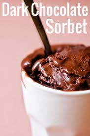 Dark Chocolate Sorbet Recette Sorbet Chocolat Recette Sorbet Sorbet