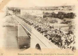 Deportes Algeriens En Partance Vers La Nouvelle Caledonie Sur Le Pont De Maison Carree El Harrach Pour Le French Colonial Empire French Colonial Caledonia