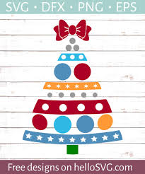 Download Christmas Tree With Patterns And Bow Svg Free Svg Files Hellosvg Com PSD Mockup Templates
