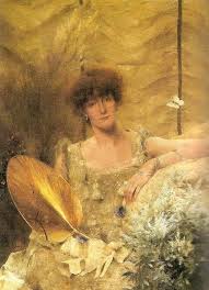 Sarah Bernardt Portrait Stevens Le Divin Peinture Art